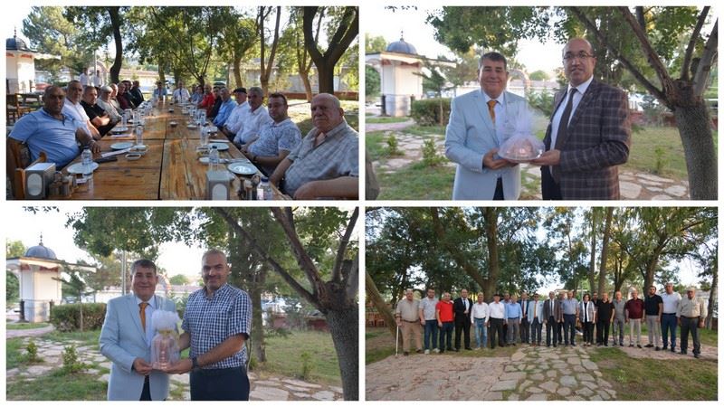 Konya’ya atanan Kaymakam Tortop’a veda yemeği