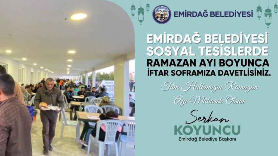 Emirdağlılar iftar sofrasında buluşacak 