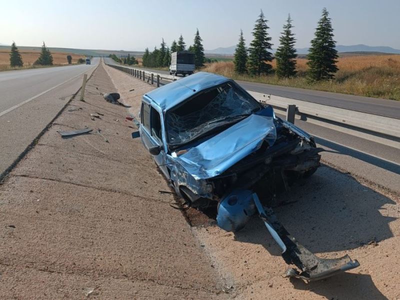 Anıtkaya Köyü mevkiinde trafik kazası 