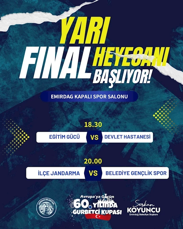 Gurbetçi Kupası Voleybol Turnuvası: Yarı Final Heyecanı