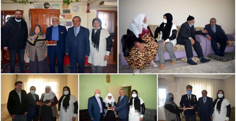 Başkan Şahin, evliliklerinde 40 yılı geçen çiftleri ziyaret etti