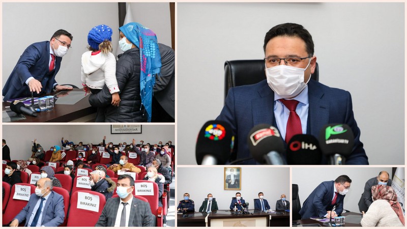 Vali Gökmen Çiçek halk toplantısında vatandaşları dinledi