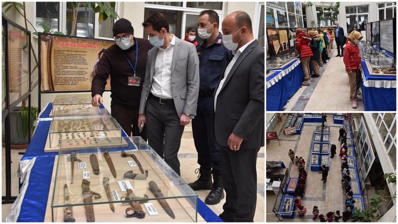 Dazkırı’da Çanakkale Müzesi Gezici Sergisi büyük ilgi gördü
