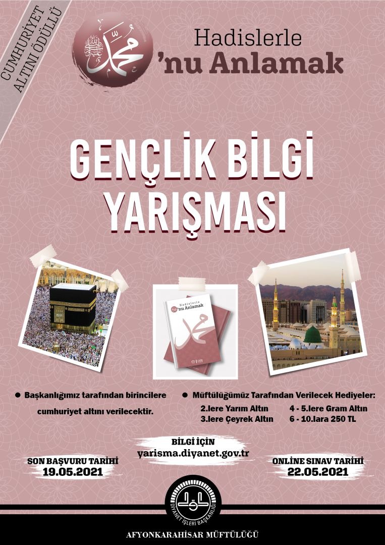 Müftülük ‘Gençlik Bilgi Yarışması’ gerçekleştirecek