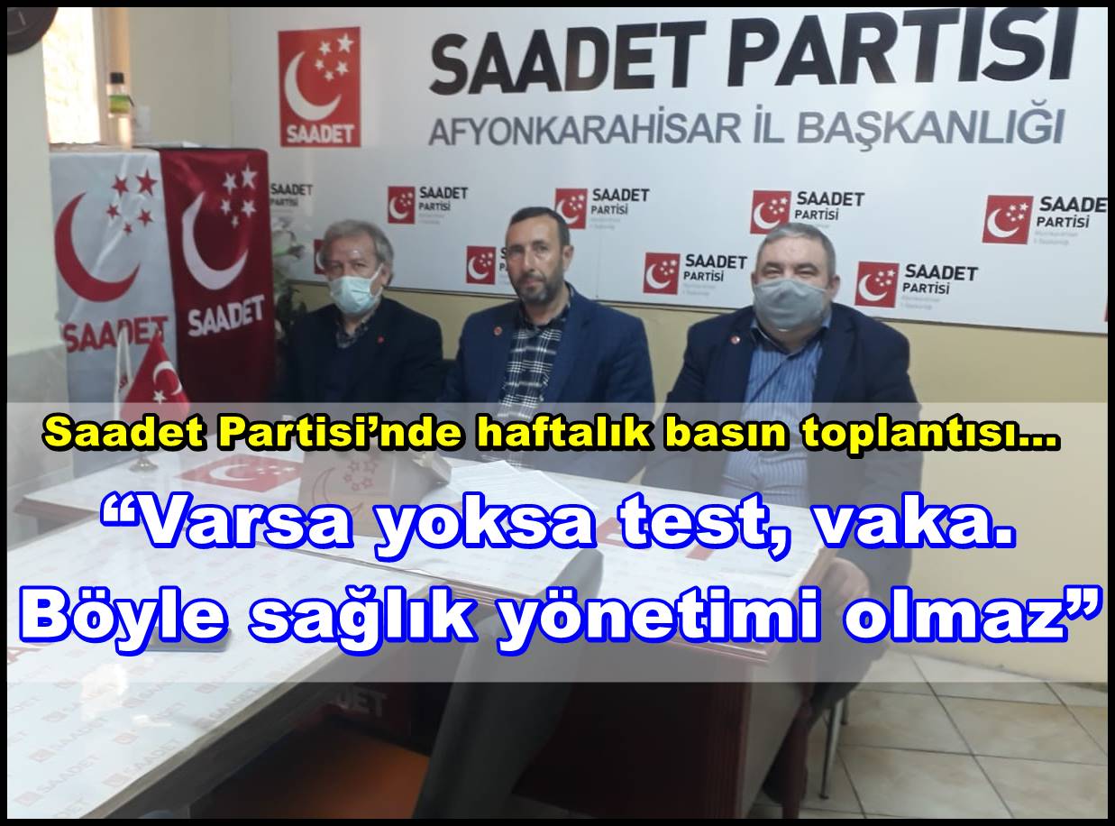 “Varsa yoksa test, vaka. Böyle sağlık yönetimi olmaz”