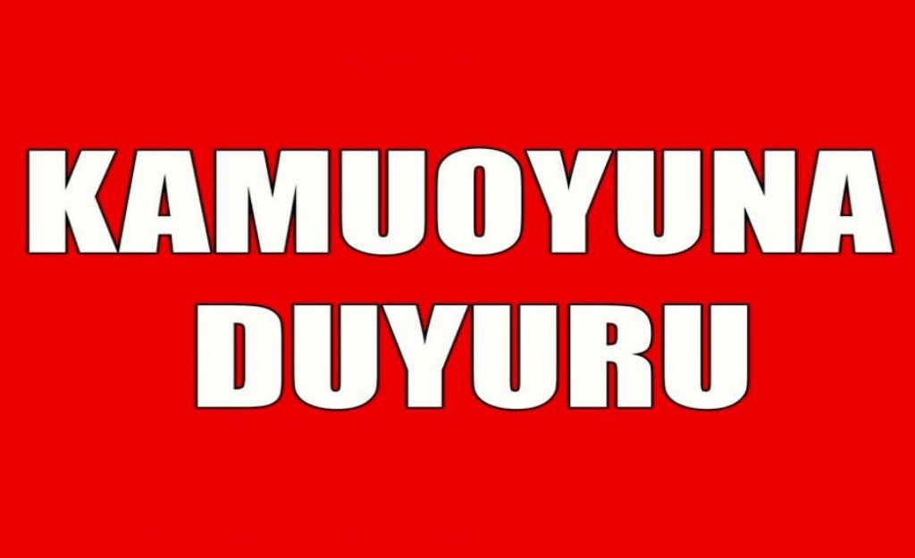 Afyon Belediyesi’nden kamuoyu duyurusu