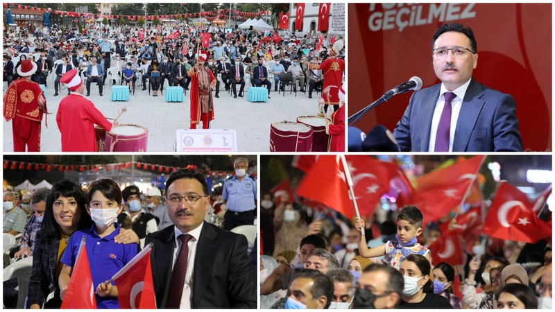 Asırlık destanın 5. yılında demokrasi nöbeti tutuldu
