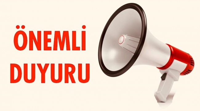 Nüfus müdürlüğünden önemli duyuru