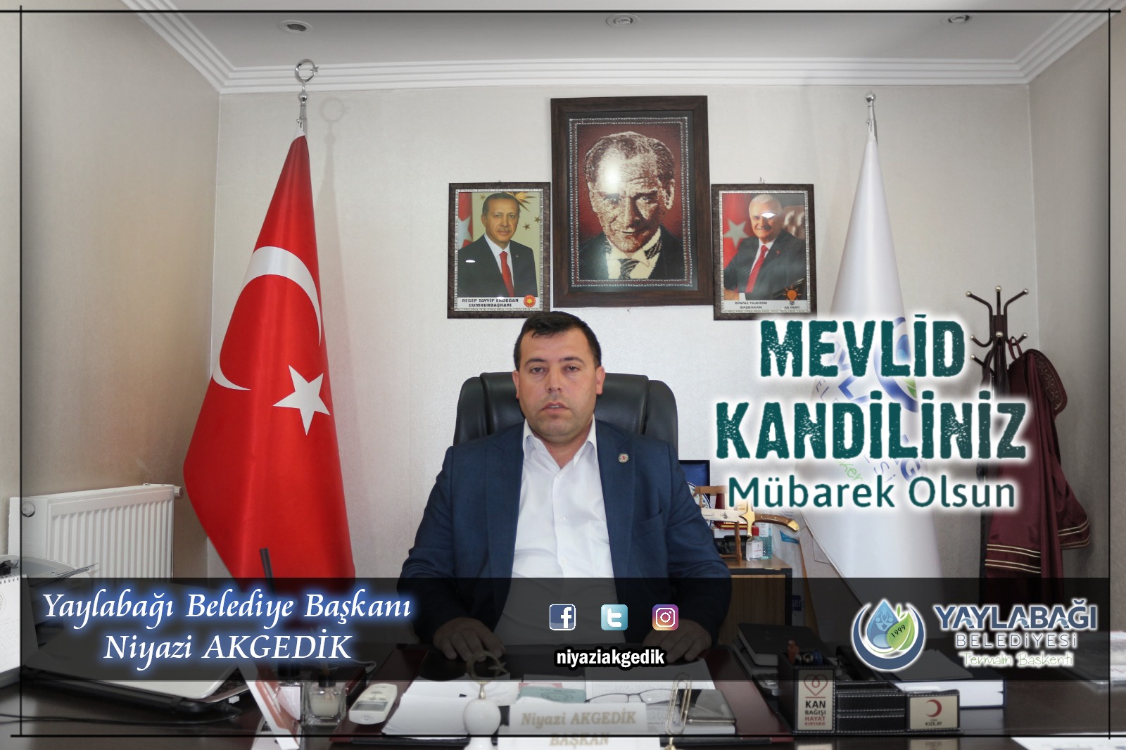 Başkan Akgedik’ten Mevlid Kandili mesajı