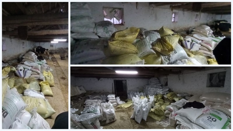 9 ton kaçak gübre ele geçirildi