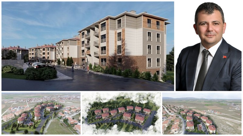 Emirdağ’da TOKİ konutları çalışmaları hız kesmeden devam ediyor